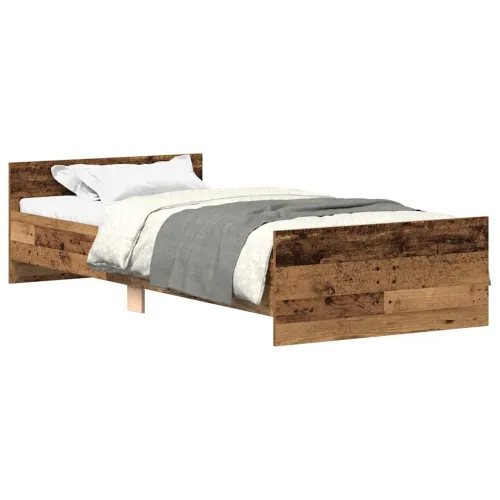 Okvir kreveta bez madraca staro drvo 100x200 cm - Staro drvo 100 x 200 cm Cijena