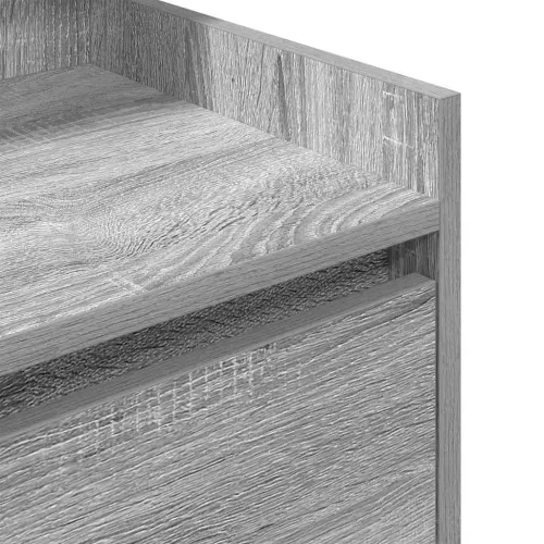 Noćni ormarić s 2 ladice siva sonoma 38x34x80 cm - Sivi hrast sonoma 1 Cijena