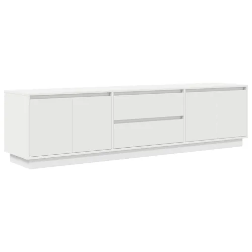 TV ormarić s LED svjetlima bijeli 193,5x41x50 cm - Bijela 1 193.5 cm Cijena