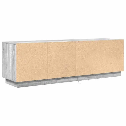 TV ormarić s LED svjetlima boja hrasta 160,5x41x50 cm - Sivi hrast sonoma 160.5 cm Cijena