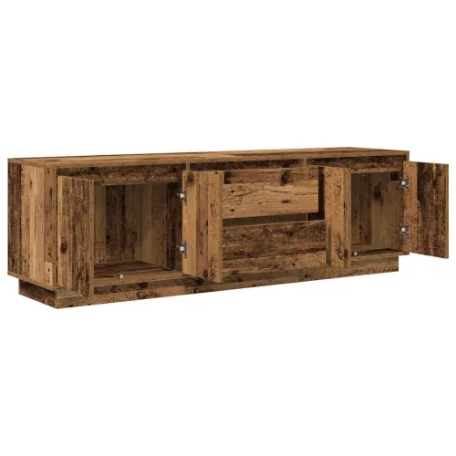 TV ormarići s LED svjetlima 2 kom boja drva 160,5x41x50 cm - Staro drvo 160.5 cm Cijena