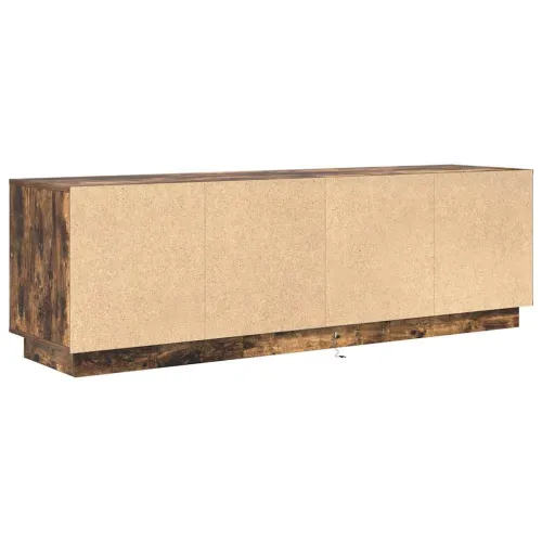 TV ormarić s LED svjetlima boja dimljenog hrasta 160,5x41x50 cm - Dimljeni hrast 160.5 cm Cijena