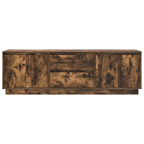 TV ormarić s LED svjetlima boja dimljenog hrasta 160,5x41x50 cm - Dimljeni hrast 160.5 cm Cijena