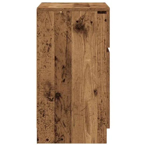 Noćni ormarić staro drvo 39x35x65 cm konstruirano drvo - Staro drvo 1 Cijena