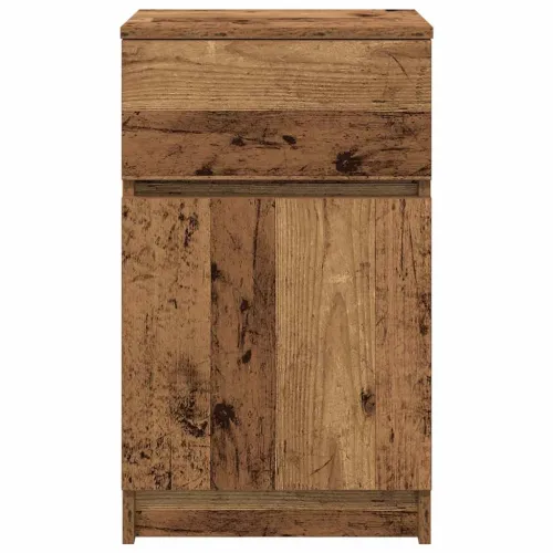 Noćni ormarić staro drvo 39x35x65 cm konstruirano drvo - Staro drvo 1 Cijena