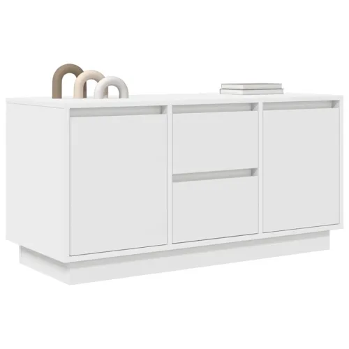 TV ormarić s LED svjetlima bijeli 100x41x50 cm - Bijela 1 100 cm Cijena