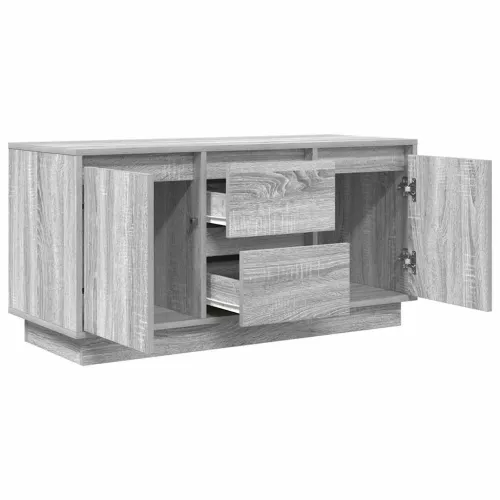 TV ormarić s LED svjetlima boja hrasta sonome 100x41x50 cm - Sivi hrast sonoma 100 cm Cijena
