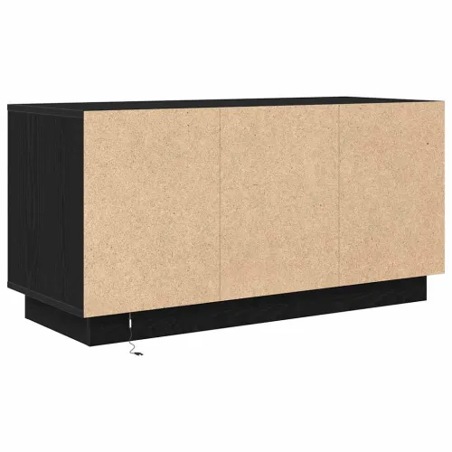 TV ormarić s LED svjetlima crni 100x41x50 cm - Crni hrast 1 100 cm Cijena