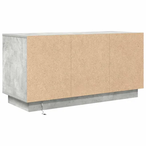 TV ormarić s LED svjetlima siva boja betona 100x41x50 cm - Beton siva 100 cm Cijena