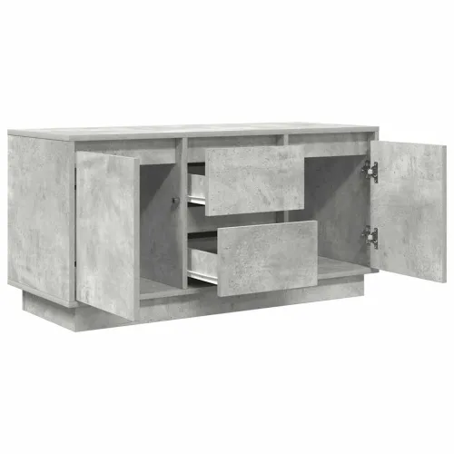 TV ormarić s LED svjetlima siva boja betona 100x41x50 cm - Beton siva 100 cm Cijena