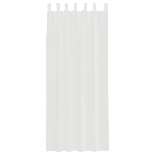 Voile zavjese s petljama 2 kom bijele 140x260 cm - Bijela 140 x 260 cm 1 s petljama Cijena