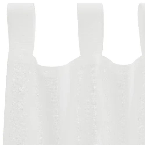 Voile zavjese s petljama 2 kom bijele 140x260 cm - Bijela 140 x 260 cm 1 s petljama Cijena