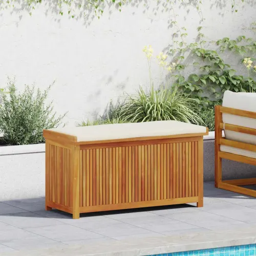 Vanjska kutija za jastuke 113x50x60,5 cm masivno drvo bagrema - Krem bijela 113 x 50 x 60.5 cm Krem bijela 113 x 50 x 60.5 cm Cijena