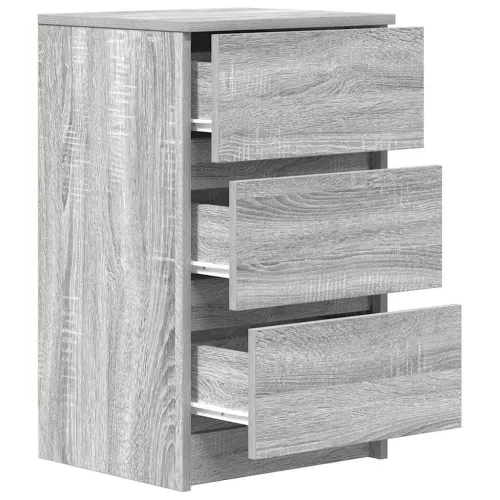 Noćni ormarić s 3 ladice sivi sonoma 39x35x65 cm - Sivi hrast sonoma 1 Cijena