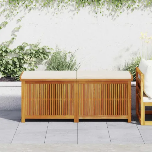 Vanjska kutija za jastuke 150x50x60,5 cm masivno drvo bagrema - Krem bijela 150 x 50 x 60.5 cm Krem bijela 150 x 50 x 60.5 cm Cijena