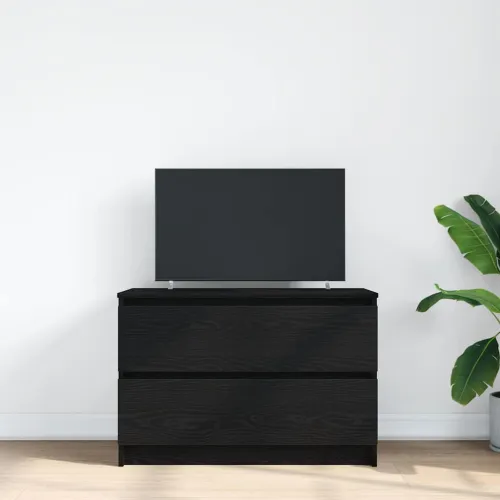 TV ormarić crni 80x35x54 cm izrađeno drvo - Crna 1 80 cm Cijena