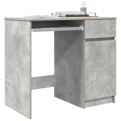Stol Beton sivi 86x49x76 cm Konstruirano drvo - Beton siva Cijena