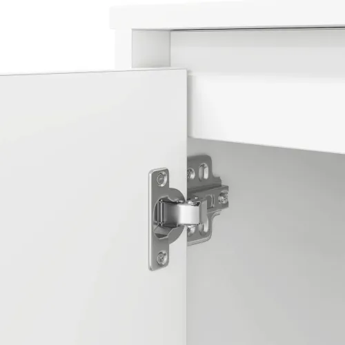 Stol Bijeli 120x42x76 cm Konstruirano drvo - Bijela Cijena