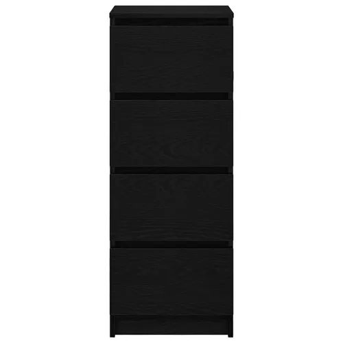 Komoda crni hrast 37,5x35x99 cm izrađeno drvo - Crni hrast 1 Crni hrast Cijena