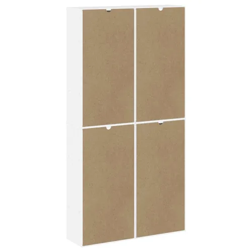 Bočni ormarići 4 kom ODDA bijeli 40x24x79 cm puno drvo bor - Bijela 1 8 polica 2 ladice Bijela Cijena