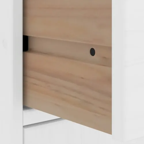 Bočni ormarići 4 kom ODDA bijeli 40x24x79 cm puno drvo bor - Bijela 1 8 polica 2 ladice Bijela Cijena