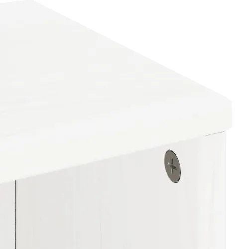 Bočni ormarići 5 kom ODDA bijeli 40x24x79 cm puno drvo bor - Bijela 1 9 polica 3 ladice Bijela Cijena