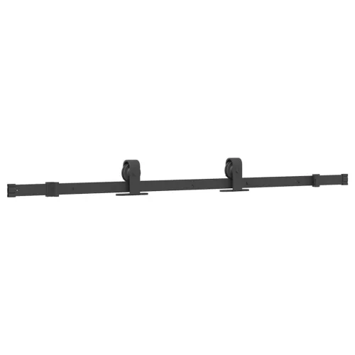 Klizna vrata s priborom crna 76 x 205 cm od ESG stakla - Crna 76 x 205 cm (152.5 cm sliding rail) Transparentan Cijena