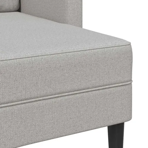 Sofa 2-sjed s ležaljkom u obliku slova L oblak siva 125 cm - Oblačnosiva Cijena