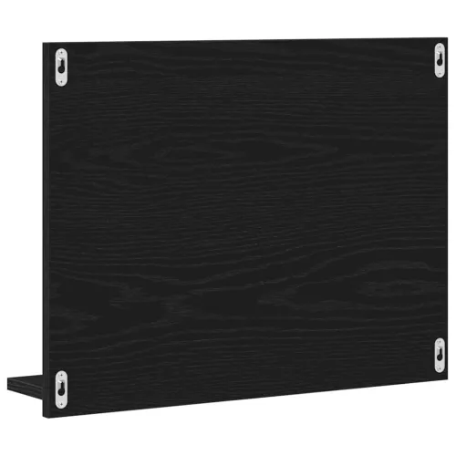 Kupaonsko ogledalo crni hrast 60x10,5x45 cm konstruirano drvo - Crni hrast Cijena
