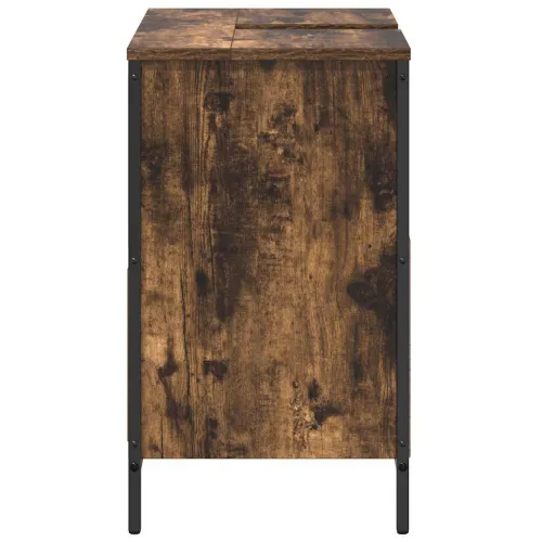 Kupaonski ormarić za Lavabo - Umivaonik s ladicama 90x34,5x60 cm - Dimljeni hrast Cijena