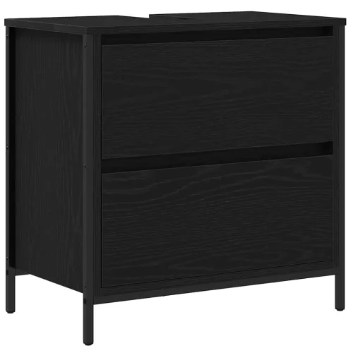 Kupaonski ormarić za Lavabo - Umivaonik s ladicama 90x34,5x60 cm - Crni hrast Cijena