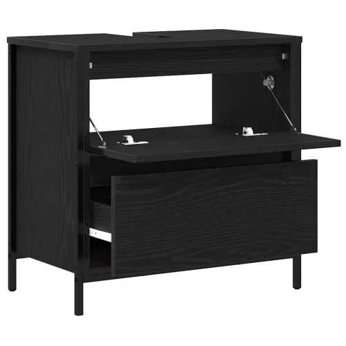 Kupaonski ormarić za Lavabo - Umivaonik s ladicama 90x34,5x60 cm - Crni hrast Cijena