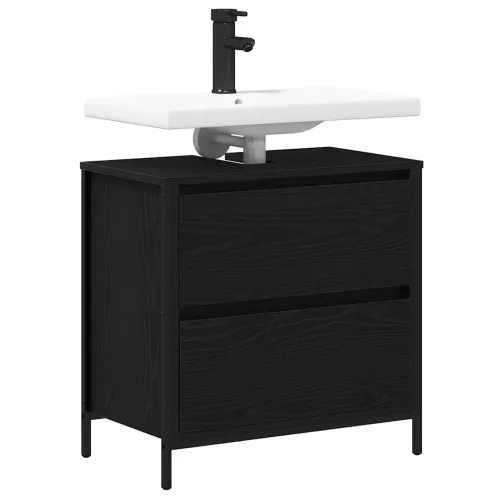 Kupaonski ormarić za Lavabo - Umivaonik s ladicama 90x34,5x60 cm - Crni hrast Cijena