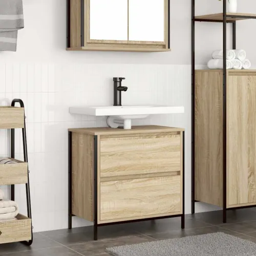 Kupaonski ormarić za Lavabo - Umivaonik s ladicama 90x34,5x60 cm - sonoma hrast 1 Cijena