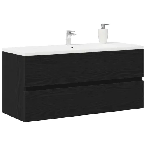 Ormarić za sudoper crni hrast 100x38,5x45 cm konstruirano drvo - Crni hrast 100 x 38.5 x 45 cm Cijena