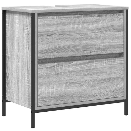 Kupaonski ormarić za Lavabo - Umivaonik s ladicama 90x34,5x60 cm - Sivi hrast sonoma Cijena