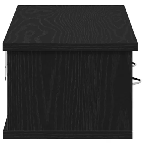 Zidni ormarić crni hrast 88x26x18,5 cm konstruirano drvo - Crni hrast 90 cm 1 1 Cijena