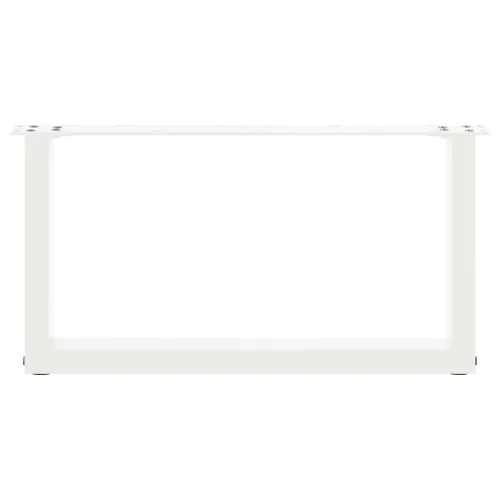Noge za klub stolić U-oblik 2 kom Bijele 60 x (30-31) cm Čelik - Bijela 60 x (30-31) cm 2 Cijena