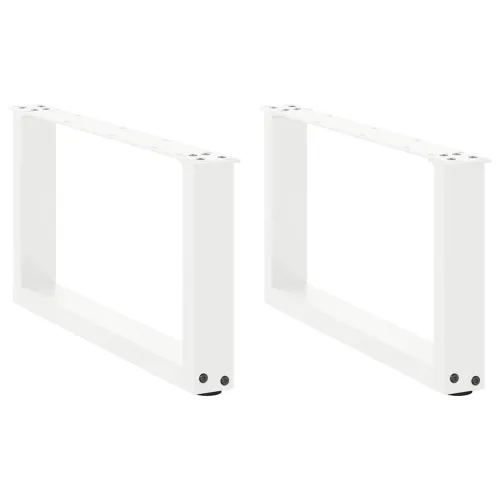 Noge za klub stolić U-oblik 2 kom Bijele 60 x (30-31) cm Čelik - Bijela 60 x (30-31) cm 2 Cijena