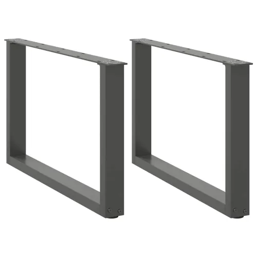 Noge za klub stolić U-oblik 2 kom antracit 60 x (42-43) cm čelik - Antracit 60 x (42-43) cm 2 Cijena