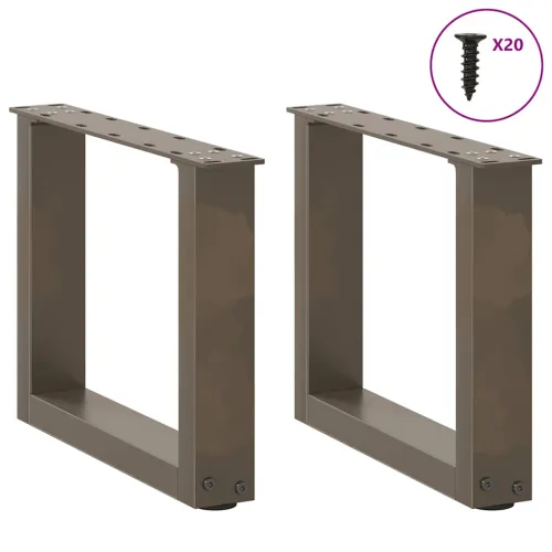 Noge za klub stolić U-oblik 2 kom Prirodni čelik 40 x (30-31) cm Čelik - Prirodna 40 x (30-31) cm 2 Cijena