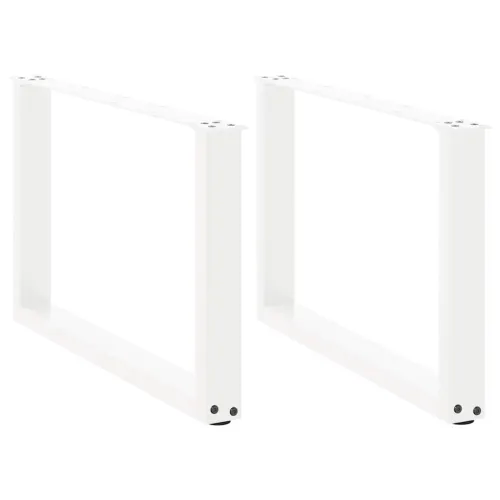 Noge za klub stolić U-oblik 2 kom Bijele 60 x (42-43) cm Čelik - Bijela 60 x (42-43) cm 2 Cijena
