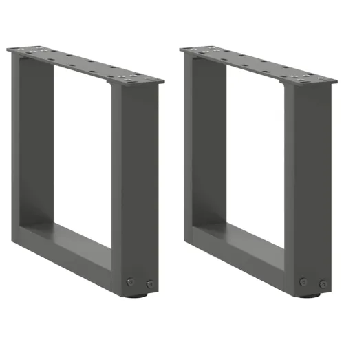 Noge za klub stolić U-oblik 2 kom antracit 30 x (30-31) cm čelik - Antracit 30 x (30-31) cm 2 Cijena
