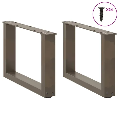 Noge za klub stolić U-oblik 2 kom Prirodni čelik 50 x (30-31) cm Čelik - Prirodna 50 x (30-31) cm 2 Cijena