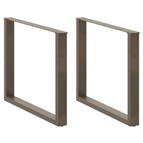 Noge za blagovaonski stol U-oblik 3 kom Prirodni čelik 100 x (72-73) cm Čelik - Prirodna 100 x (72-73) cm 3 Cijena