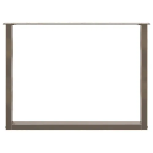 Noge za blagovaonski stol U-oblik 3 kom Prirodni čelik 100 x (72-73) cm Čelik - Prirodna 100 x (72-73) cm 3 Cijena