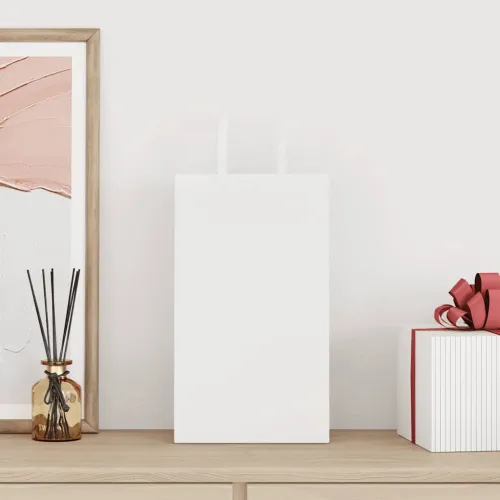 Papirnate vrećice 250 kom s ručkama bijele 21x11x36 cm - Bijela 21 x 11 x 36 cm 250 Cijena