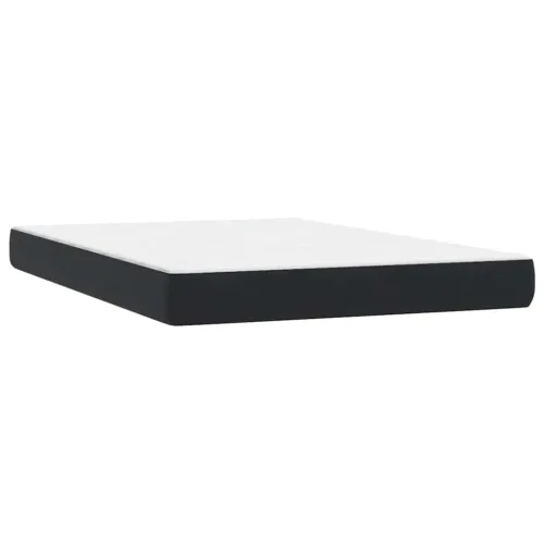 Box spring krevet s madracem crni 160x210 cm baršunasti - Crna 160 x 210 cm Gumbi Cijena