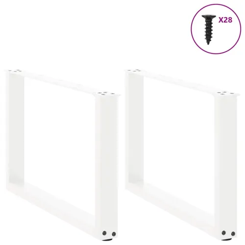 Noge za klub stolić U-oblik 2 kom Bijele 70 x (42-43) cm Čelik - Bijela 70 x (42-43) cm 2 Cijena