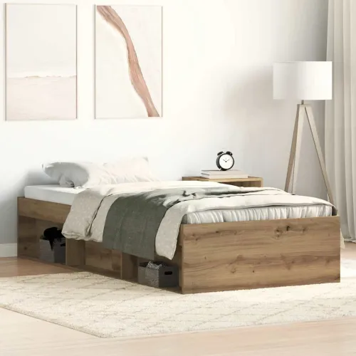 Okvir kreveta bez madraca boja hrasta artisan 75x190 cm - Hrast artisan 75 x 190 cm Cijena